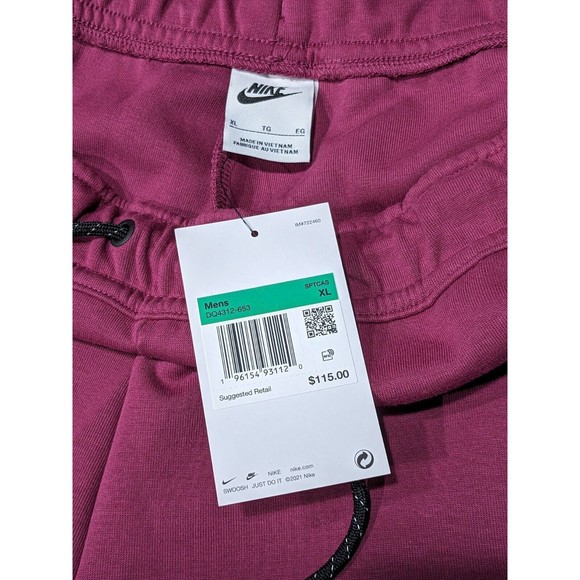 Nike Sportswear Tech Fleece Jogger Pants Rosewood Men Size XL DQ4312-653 NWT - Picture 4 of 4